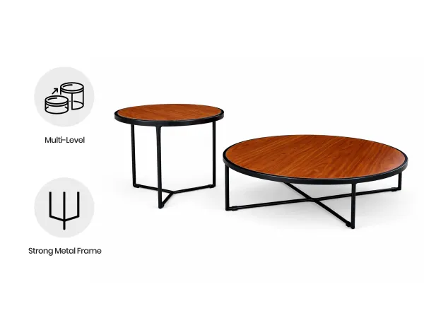 Erica Engineered Wood Nested Table